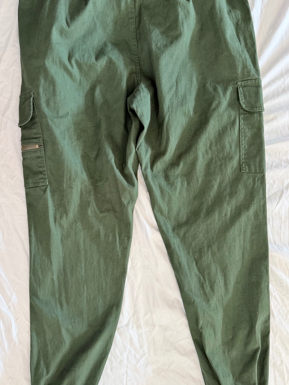 Tony Hawk Men's Cargo Jogger Pants in Olive Green Size L
